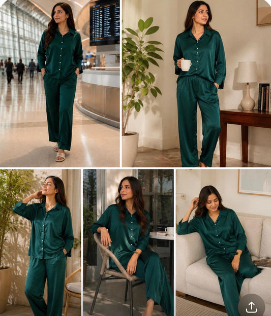 Lounge Co-Ord Set – Emerald