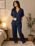 Cozy Cloud Premium 100% Cotton Navy Blue Night Suit