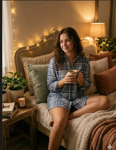 Checkered Sleep Shirt