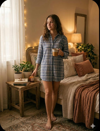 Checkered Sleep Shirt